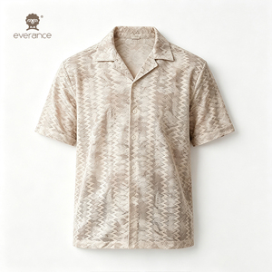 Camisa de Cuello Cubano para <span class=keywords><strong>Hombre</strong></span>, Tejida a Mano, con Estampado de Sublimación, ODM, 185 g/m², 30% Mezcla de Algodón, Transpirable, para Vacaciones de Verano - Product Image 6