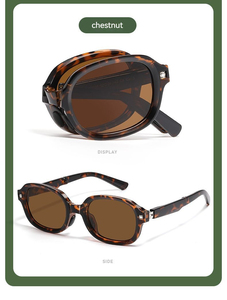 Gafas de Sol Plegables Estilo Ojo de Gato, Versión Coreana, Protección UV Completa, Gafas de Lujo para Conducir, Gafas para Mujer - Product Image 6