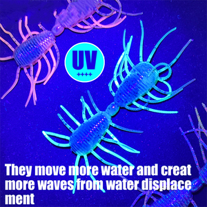 Vente en gros de leurres de pêche artificiels réalistes en forme d'insectes, en plastique, 88,4 mm, 2,9 g, pour la truite, le brochet, la perche, la pêche en rivière - Product Image 4