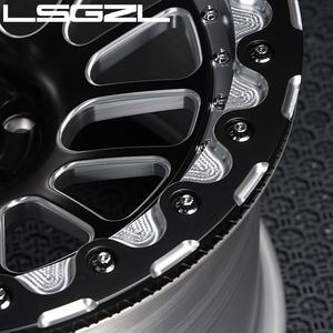 Roues de voiture brossées forgées Beadlock personnalisées 15-26 pouces 5x114.3 5x130 6x139.7 5x120 roues de voiture de tourisme pour C8 pour Benz <span class=keywords><strong>Mustang</strong></span> GT - Product Image 5