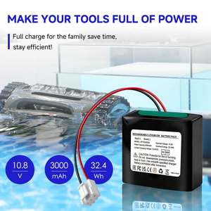 Factory Supply <b>Rechargeable</b> Lithium-ion <b>Battery</b> Pack 10.8V 3000mAh for Aiper Scuba SE Cordless Pool Cleaner Replacement - Product Image 2