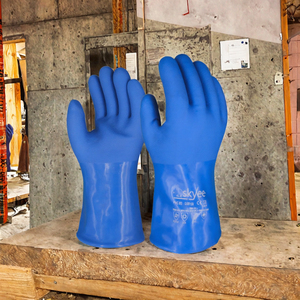 SKYEE, gran oferta, guantes de seguridad protectores impermeables resistentes a productos químicos antideslizantes con puntos acrílicos azules, trabajo Industrial de construcción - Product Image 3