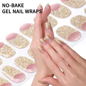 Zhengxiang Fully Cured Gel Nail No Baked Gel Nail Wraps 2024 100% Real Customized Polish Nail Sticker