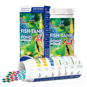 7 trong 1 Pond nước kiểm tra Strips, nước muối nước ngọt <span class=keywords><strong>Kit</strong></span> kiểm tra 50 đếm - Product Image 1