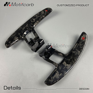 Volant en fibre de carbone forgé sur mesure pour Ford F150 F250 F350 Raptor XLT Shelby 2015-2023 avec palettes de changement de vitesse - Product Image 4