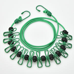 Tendedero Portátil Retráctil al por Mayor para Viajes con 12 Pinzas, para Secado de Ropa en Interiores y Exteriores, Camping - Product Image 1