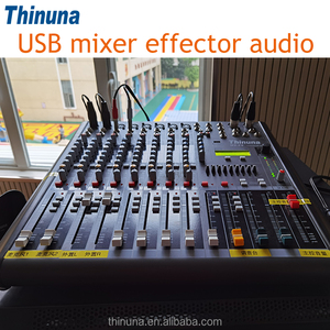 Console <span class=keywords><strong>de</strong></span> <span class=keywords><strong>mixage</strong></span> professionnelle Thinuna MX-F8 8 canaux avec effets, mixeur audio USB, amplificateur <span class=keywords><strong>de</strong></span> puissance, console <span class=keywords><strong>de</strong></span> <span class=keywords><strong>mixage</strong></span> avec microphone - Product Image 4