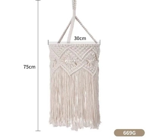 <span class=keywords><strong>Paralume</strong></span> intrecciato fatto a mano in stile bohémien <span class=keywords><strong>paralume</strong></span> in <span class=keywords><strong>corda</strong></span> di cotone con decorazione retrò per famiglia - Product Image 1