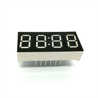 Afficheur LED à 7 segments à cathode commune, 0,36 pouce, 4 chiffres, vert super intense (569-571 nm), indicateur pour horloge, 12 broches