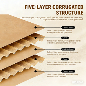 Cajas de Pizza de Cartón Corrugado Reciclables Impresas Personalizadas, <span class=keywords><strong>Caja</strong></span> de Embalaje Plegable de Grado Alimenticio con Acabado Brillante UV para Snacks - Product Image 4