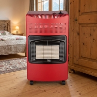 Petit radiateur à gaz pour petits espaces, céramique infrarouge, sur roulettes, portable, autoportant, pour la maison, la chambre, le bureau, le magasin, l'intérieur
