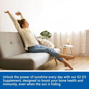 Complément OEM ODM Vitamine D3 K2 avec Huile de Coco en Gélules Molles pour Soutenir la Santé Musculaire et Osseuse - Product Image 6