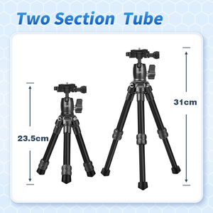 QZSD Q152C Mini trépied en Fiber de <span class=keywords><strong>carbone</strong></span> 25CM support de bureau plié pour appareil <span class=keywords><strong>photo</strong></span> numérique pour photos et vidéos support de poche - Product Image 4