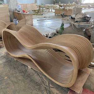 Ensemble de table à manger moderne et écologique ML-CF09 avec plateau en verre et base en bois massif, chaises pour bureau, hôtel, maison, salon, salle de bain, entrée - Product Image 3