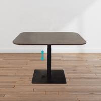 Table basse en acier réglable pneumatique ergonomique moderne, hauteur personnalisable, salon, canapé, côté table à manger, maison, appartement
