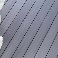 Terrasse extérieure en WPC durable et moderne, brossée, imperméable, anti-UV, résistante à la décoloration, aspect bois, installation facile par emboîtement.