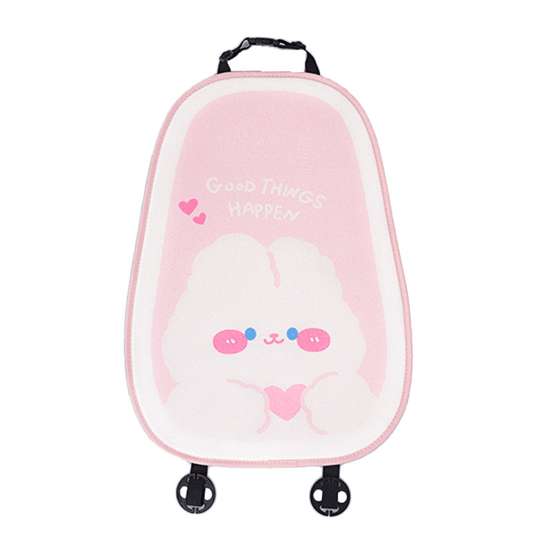 Plush and cute pink rabbit seat cushion backrest