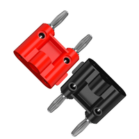 Double fiche banane empilable de haute qualité 4mm Double haut-parleur fil fiche banane connexion Double fiche banane