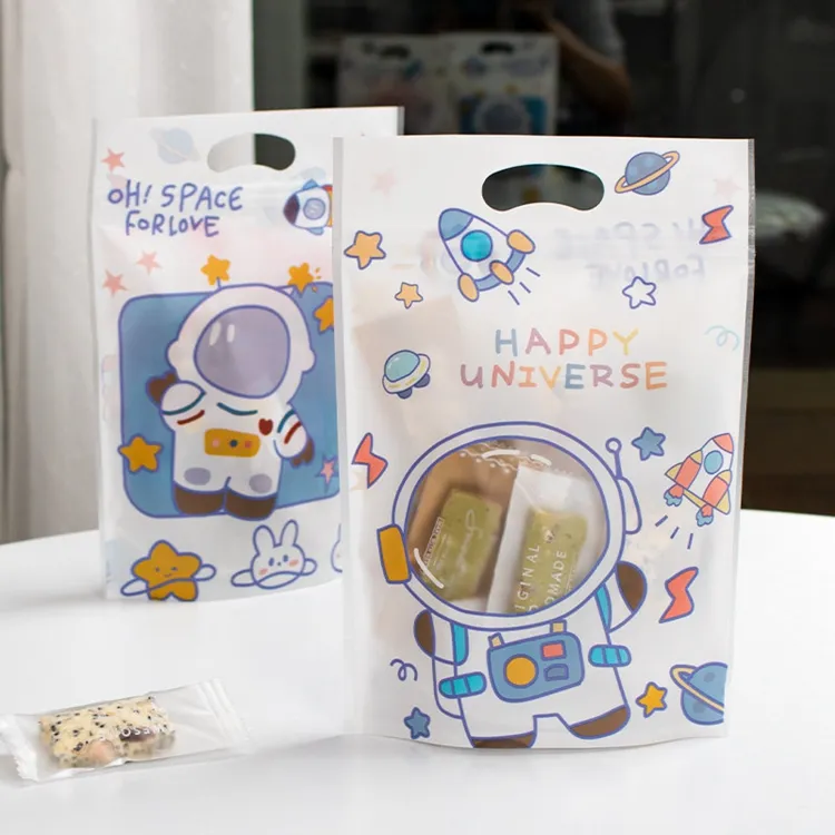 Bolsa de plástico autoadhesiva para embalaje de regalo con logotipo personalizado, piruleta transparente, galletas, dulces y galletas