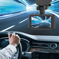 Caméra de tableau de bord de voiture OEM ODM Mini 3 pouces, double canal avant/arrière, DVR HD 1080P, grand angle 140°, capteur G, enregistrement en boucle, enregistreur vidéo