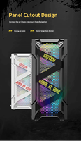 Boîtier d'ordinateur de jeu ATX Micro ITX, tour moyenne, tour RGB, livraison rapide