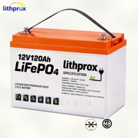 Batterie pliable pour fauteuil roulant LiFePO4 de qualité automobile 12V120AH, charge équilibrée, taux de décharge élevé pour scooter de mobilité CE FCC