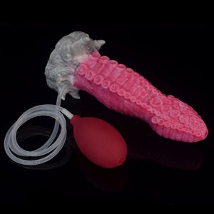 YOCY Big Head Octopus Anal Sex Toy Silicone Flexible Fantasy Dildo Tentacle Masturbator for Women Anus Beads <b>Suction</b> Cup Cock - Product Image 5