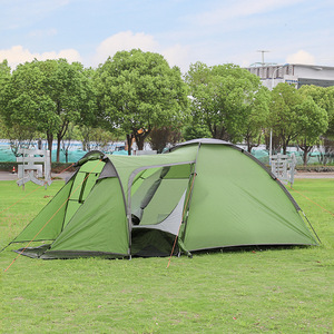 Làm bằng tay ngoài trời hai lớp lớn có thể gập lại không ướt lều với một phòng ngủ và một phòng khách cho mùa hè cắm trại - Product Image 5