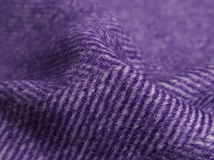 Màu tím đậm Họa tiết ký tự lớn Vải len cashmere hai lớp có thể bóc được hai mặt Vải áo khoác - Product Image 6