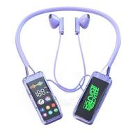 Earphone Leher 2026 Baru Kapasitas 1000mAh Layar Kontrol Besar APP BT5.5 Pasokan Pabrik Inovatif Harga Grosir Promosi Hadiah