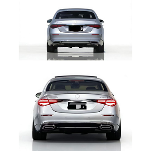 Modificación de Estilo <span class=keywords><strong>Maybach</strong></span> para Clase <span class=keywords><strong>2021</strong></span>+ W223 S450 S350 S500 S400, Parrilla Delantera y Trasera Grande para Benz S - Product Image 4
