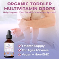 OEM ODM Multivitamines et multiminéraux pour les tout-petits Gouttes liquides de multivitamines pour enfants de 1 à 3 ans Soutien immunitaire et bien-être général