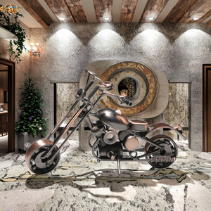 Decoración de Escritorio de Metal Retro Contemporánea, Modelo de Coche Hecho de Hierro Viejo, Función de Colgado - Product Image 3