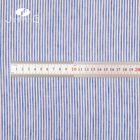 Tissu en lin rayé 100 % pur naturel, teint en fil, de poids moyen, pour vêtements – Vente en gros