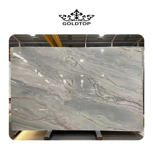 Losa grande de cuarcita Premium Mont Lucia con vetas suaves para revestimiento de paredes de lujo y diseño interior moderno - Product Image 2