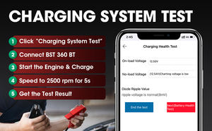 Probador de batería de coche, herramienta <span class=keywords><strong>Launch</strong></span> BST360, portátil, compatible con escáner X431 - Product Image 4