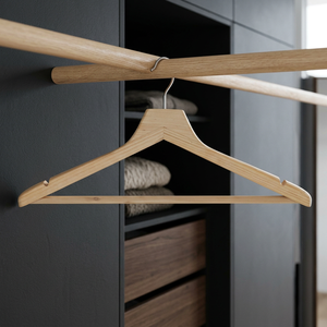 Best Selling B.S. International Luxury <b>Wooden</b> Hanger Eco-Friendly Customized Size Single Tier Vintage Wardrobe Bag Bathroom - Product Image 2
