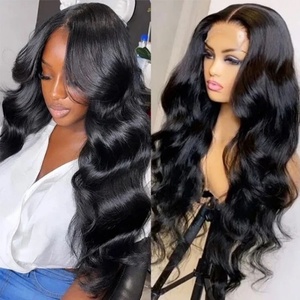 Wholesale Raw Indian Virgin Human Hair Hd Full Lace Frontal Wigs Body Wave Transparent 13x4 Lace Front Human Hair Wigs - Product Image 2