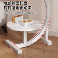 Petite table basse moderne minimaliste avec rangement mobile, plateau en bois massif, meubles pour la maison