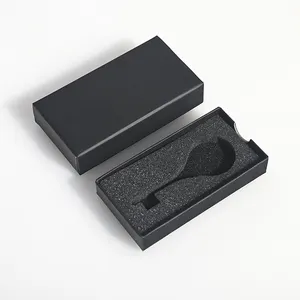 Customized Paper Cardboard Sponge Insert Small Black Drawer Jewelry Packaging Gift Box Jewellery Packaging Boxes