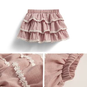 DC <span class=keywords><strong>Jupe</strong></span> Fille 3 Couches Volants Dentelle <span class=keywords><strong>Jupe</strong></span> <span class=keywords><strong>Mini</strong></span> Synthétique Tissé Vêtements Enfants Mode Fille Robes Bébé Vente en Gros - Product Image 4