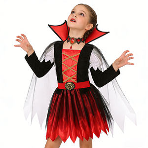 Disfraz de Vampiresa Real para Niñas, Vestido de Diablo, Juego de Rol, Cosplay, Uniforme, Halloween, Disfraz de Reina Vampiresa Victoriana para Niñas - Product Image 5