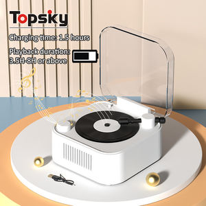 <span class=keywords><strong>Mini</strong></span> tocadiscos portátil Retro de plástico PP para <span class=keywords><strong>Piano</strong></span> inalámbrico, regalos de música educativos más nuevos para niños - Product Image 2