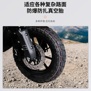 มอเตอร์ไซค์ไฟฟ้าแบบมีถังน้ำมัน 50 กก. ดิสก์หน้า ดรัมเบรกหลัง รุ่นมาตรฐาน สำหรับส่งของและการเดินทางประจำวัน - Product Image 3