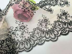 เดรสชั้นในผ้าสำหรับผู้หญิงตาข่ายผ้าบางสีเป็นมิตรต่อสิ่งแวดล้อมผ้าสแปนเด็กซ์/ ผ้าไนล่อนสีดำขนาด25ซม. - Product Image 3