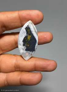Cabujón de Ágata de Cobre Natural |   Gemas Artesanales de Grado AAA con Iridisencia para Envolver con Alambre en la Fabricación de Joyería de Plata (Formas Variadas) - Product Image 3