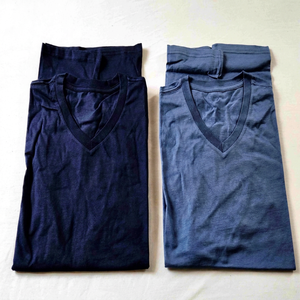 T-shirt à col en V personnalisé avec logo imprimé, 100% coton, de haute qualité, léger, luxueux, coupe unisexe, pour homme - Product Image 1