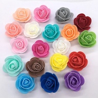 Drea Mariage DIY Roses en mousse réalistes faites à la main de 3,5 cm, 500 pièces, fleurs artificielles pour la fête des mères et Noël