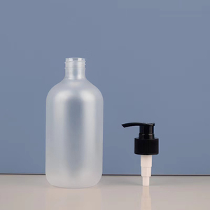 500ml Frosted Pet nhựa mỹ phẩm Báo Chí chai với bơm nắp cho rõ ràng 300ml dầu gội chai moq 100pcs - Product Image 2