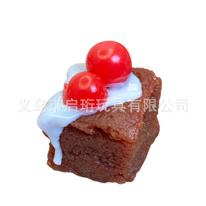 Onr Kawaii Simulation Gâteau en Plastique Accessoires Maison de Poupée Jouet de Décompression Cheesecake à Presser Squishy Unisexe 14+ - Product Image 5